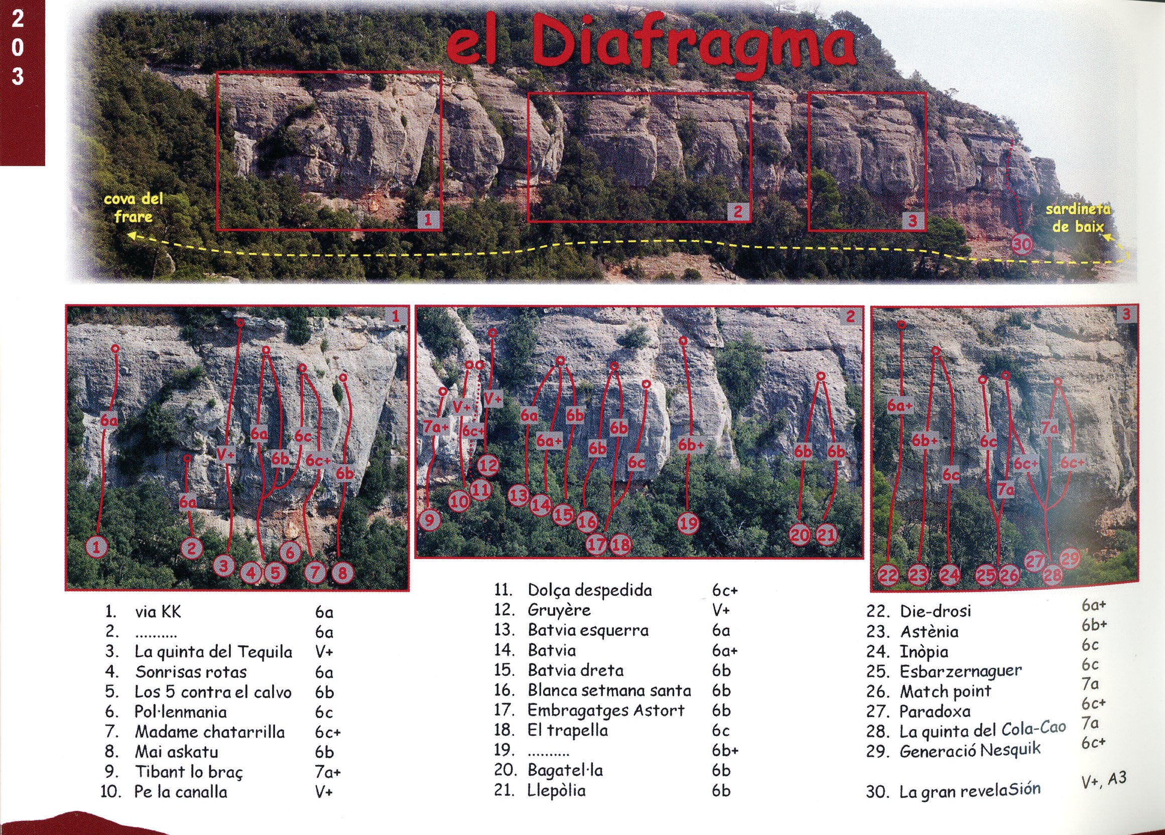 Escalada al Parc Natural de Sant Llorenç del Munt i la Serra de l'Obac : Selecció dels principals sectors esportius - Miniatura 2